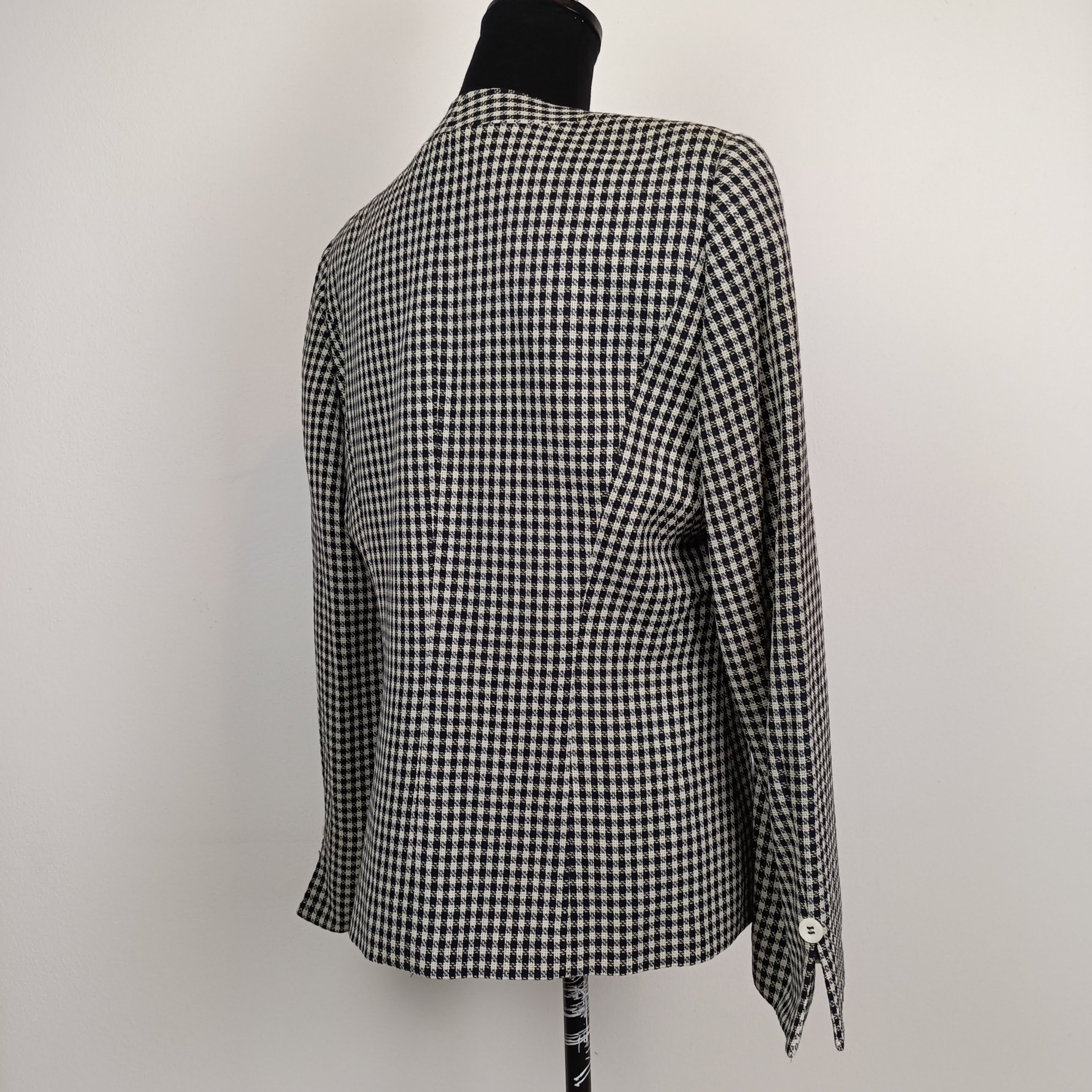 Checked Blazer Vintage Carisma Made in Valentino Vichy