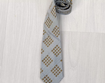 Grey vintage tie Gianni Versace, vintage tie 80s