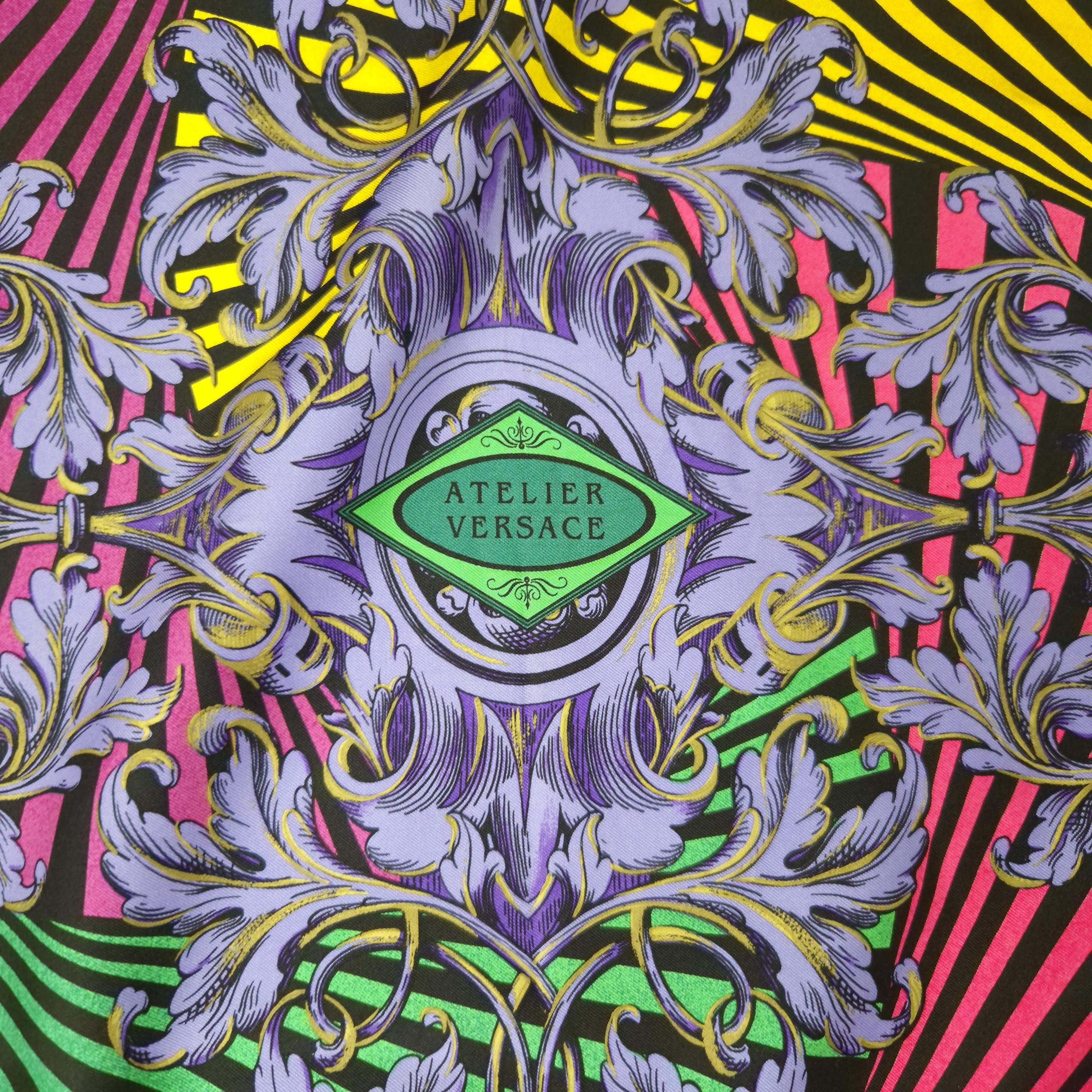 アトリエ・ヴェルサーチ 90年代 シルクスカーフ - Etsy 日本