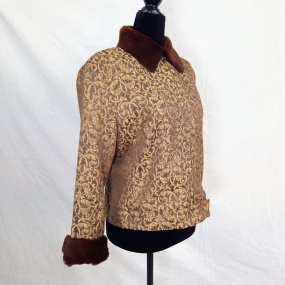 Versace jacket with brocade pattern, Versa Jeans … - image 4