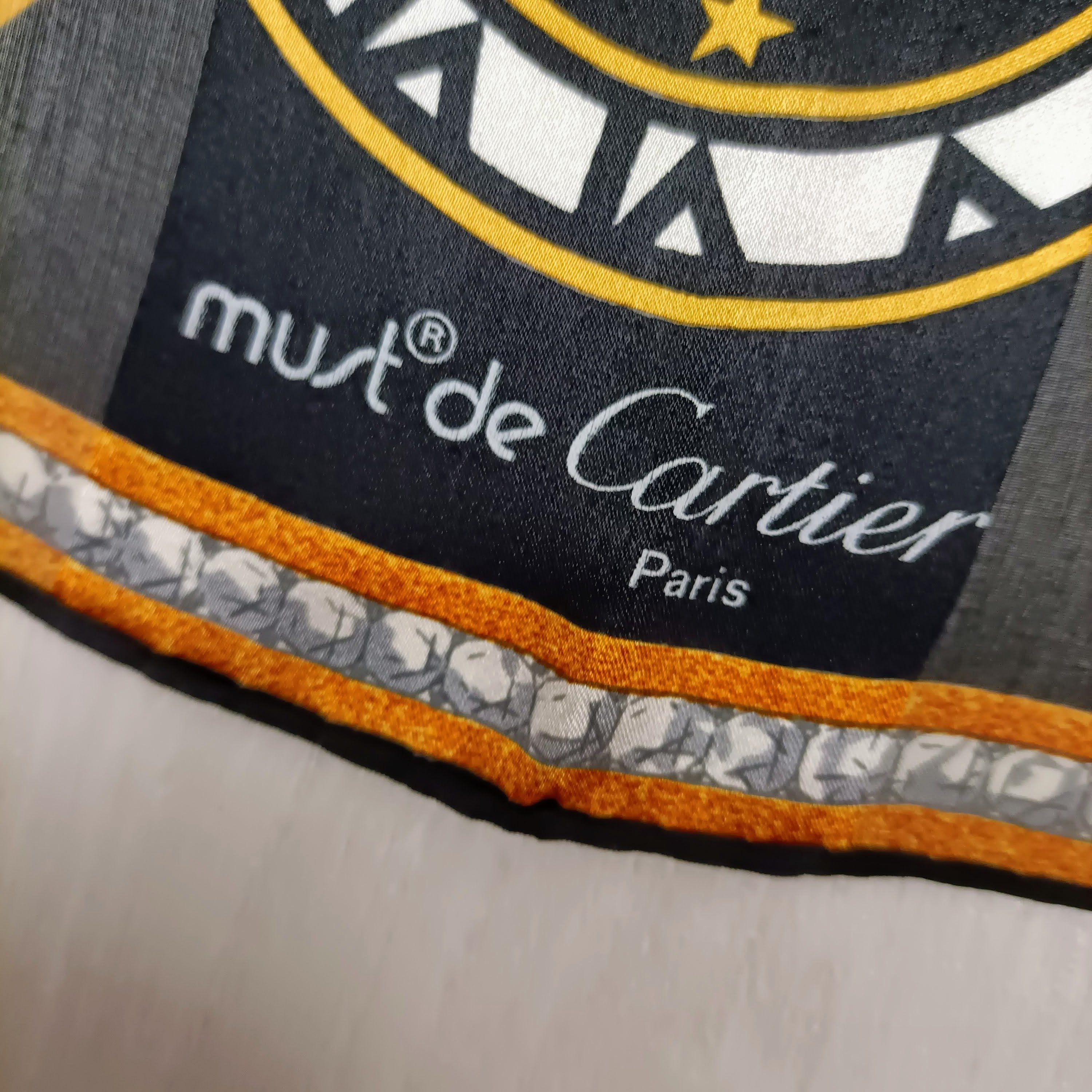 Must De Cartier Vintage Silk Scarf Nineties With Clocks - Etsy