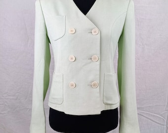 Veste vert pastel Emporio Armani des années 1980