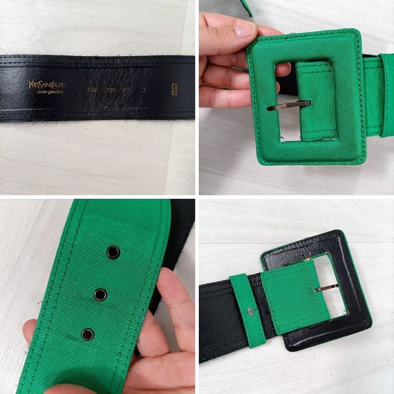 Yves Saint Laurent Belt for Women Vintage, Green Vintage  display picture 1