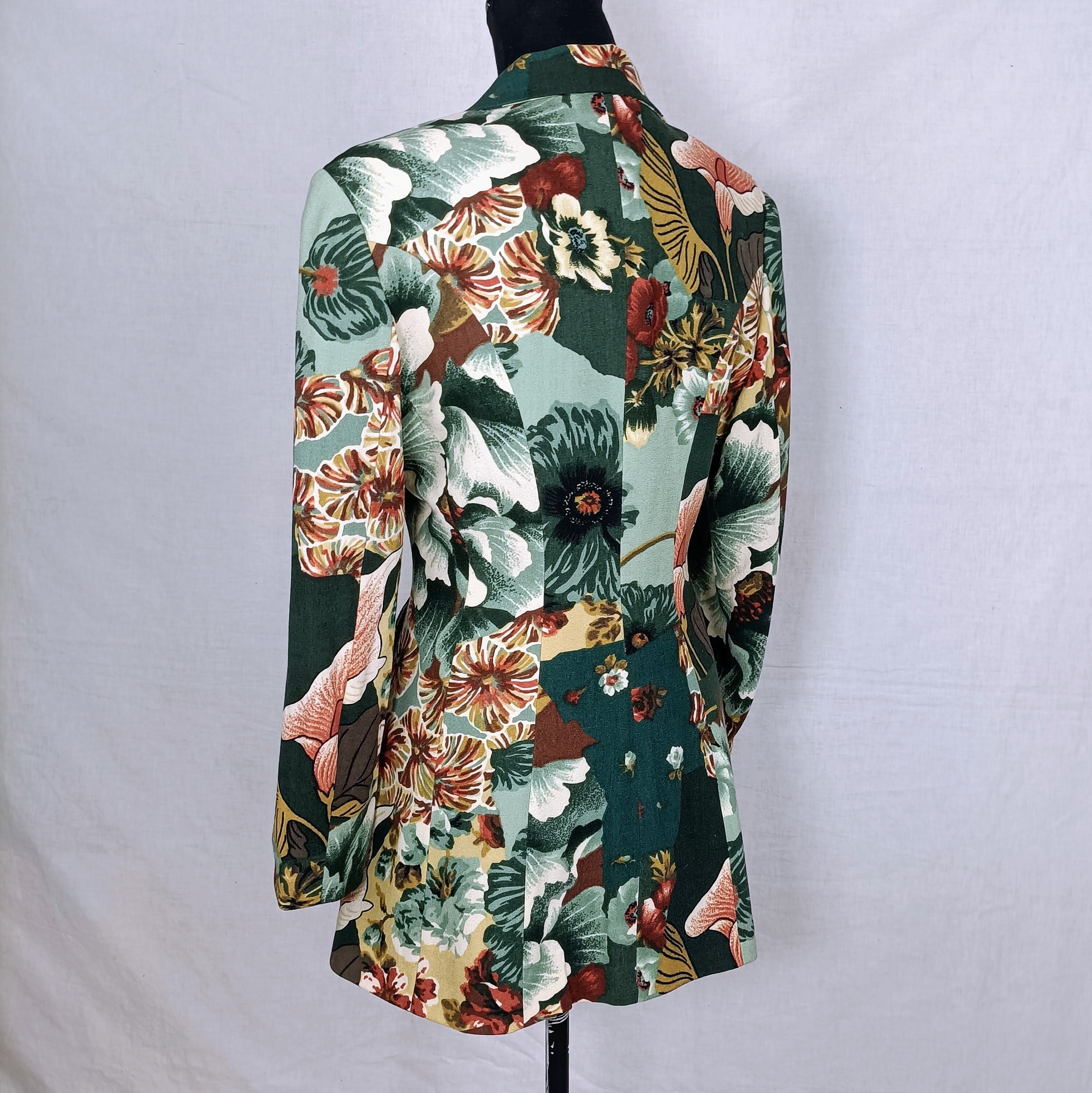 Kenzo Women Jacket With Flowers Vintage 80s, Kenzo Jungle - Etsy Kenzo Women Jacket With Flowers Vintage 80s, Kenzo Jungle - Etsy