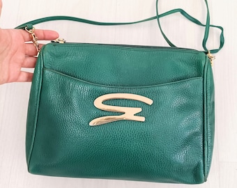 Genny green vintage bag 80s