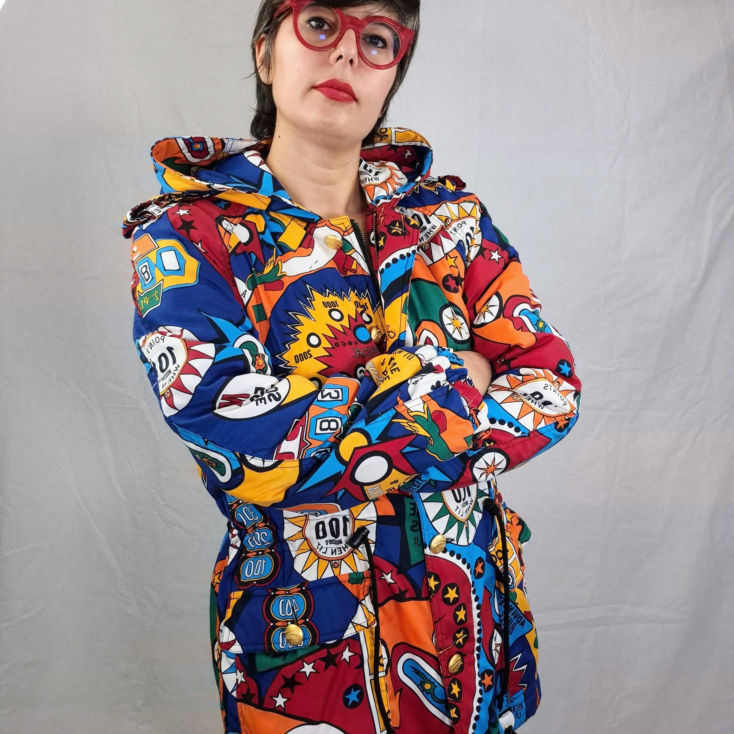 Moschino Pinball Superhero Parka With Hood - Etsy