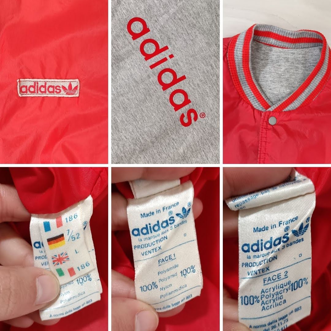 Adidas Vintage Bomber Varsity, Vintage College Jacket - Etsy