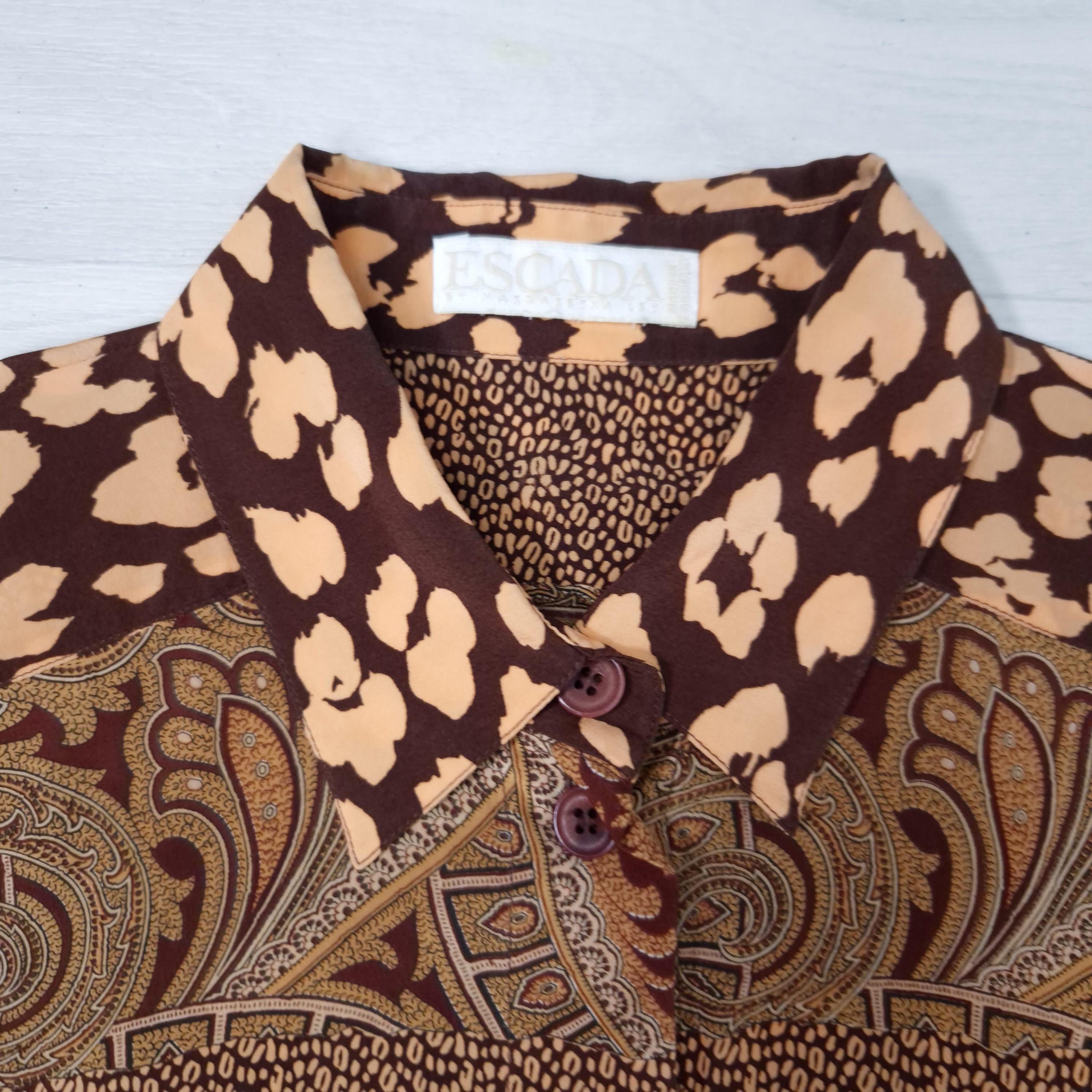 Paisley Silk Shirt Escada, 80s Shirt - Etsy