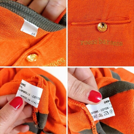 Cardigan Roccobarocco Logo Plaque Taille 38 Bleu Marine - Occasion Très Bon état