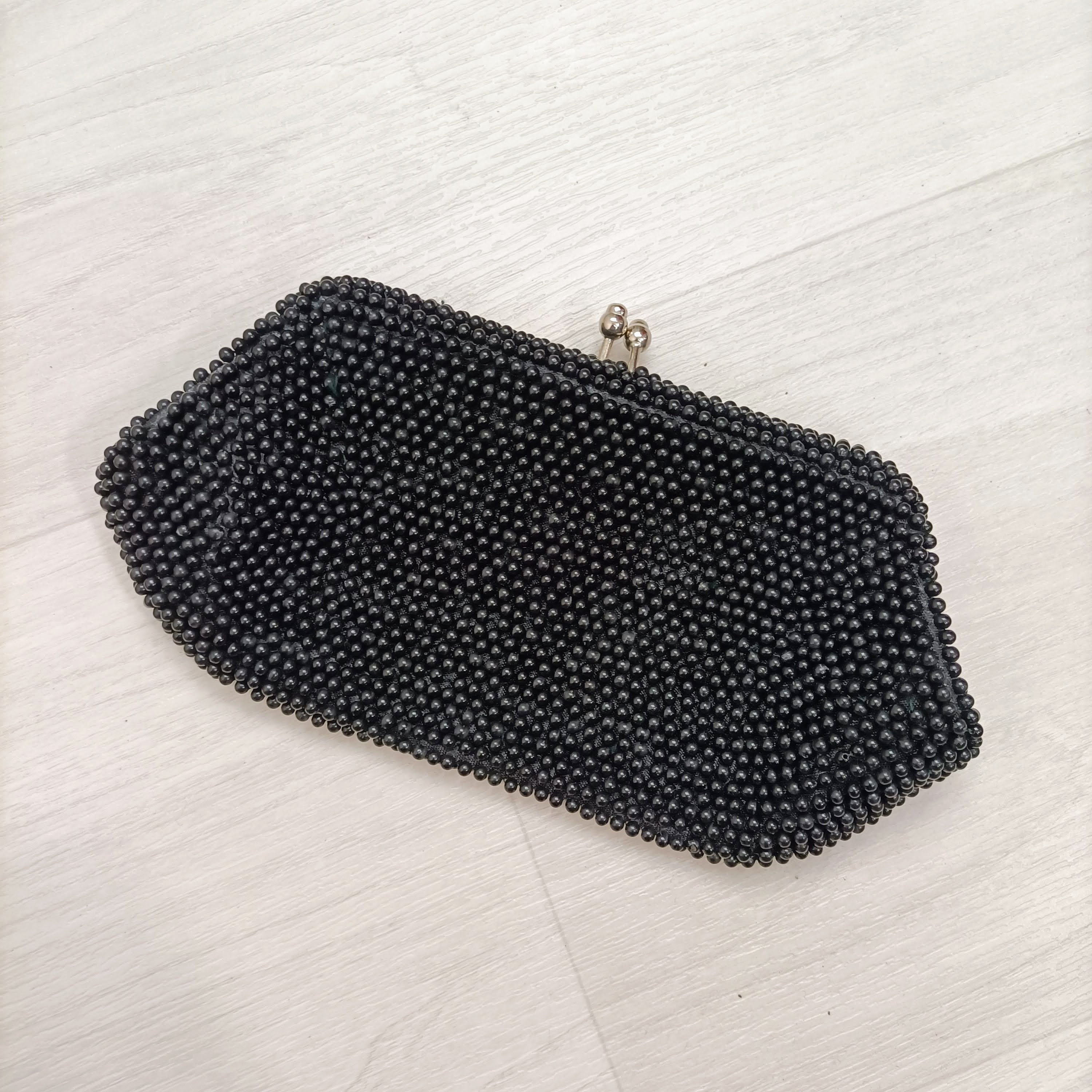 Vintage 1960s Confetti Beaded Clutch Bag