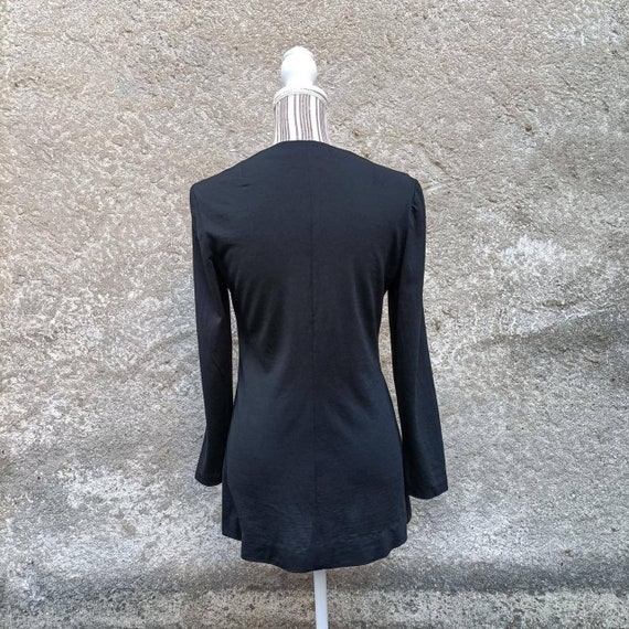 Luisa Spagnoli vintage jacket sixties black pure … - image 8