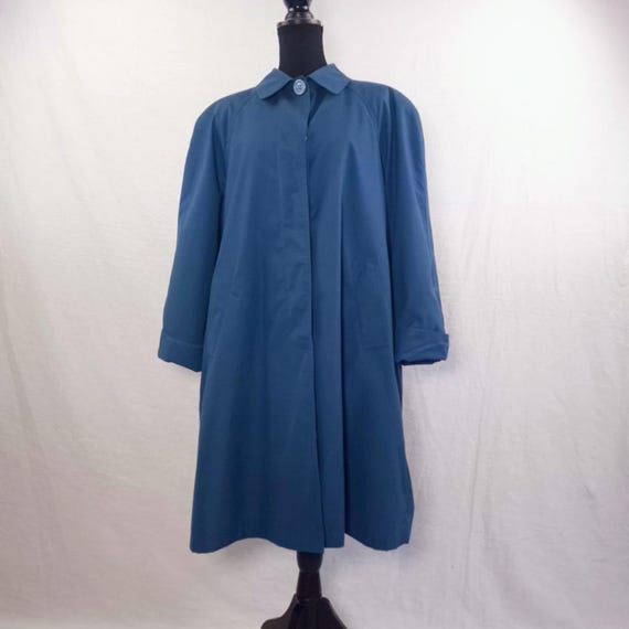 Trench blu da donna vintage Charon, soprabito da donna per la primavera