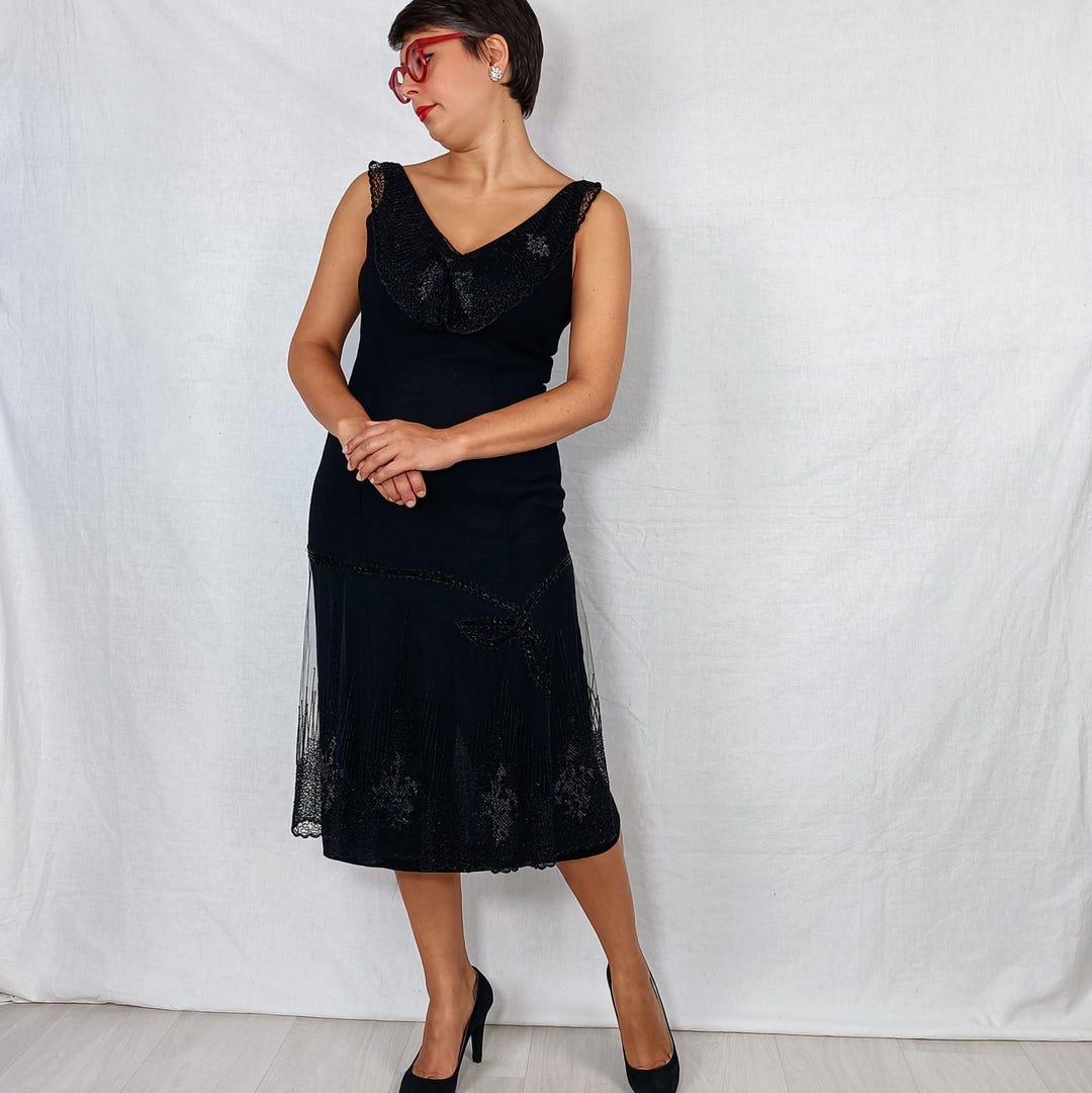 christian dior evening dress Prints of Model Wearing Christian Dior Evening Dress