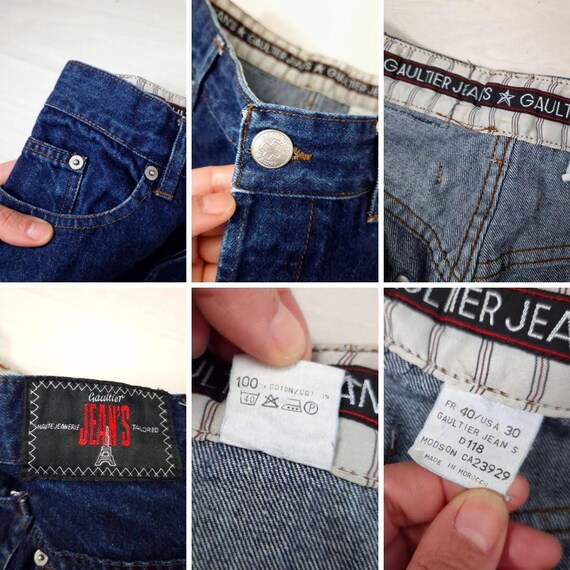 JP Gaultier Jean's Mom Jeans High Waisted, Vintage Jeans 80s