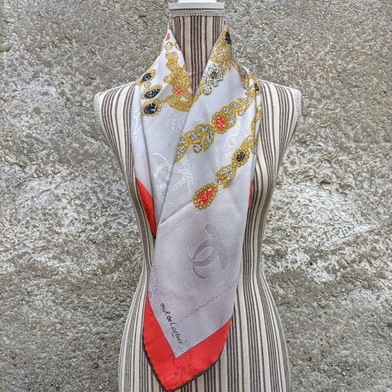 Must De Cartier, Vintage Silk Scarf - Etsy