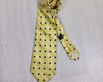 Versace polka dots 1990s vintage necktie pure silk