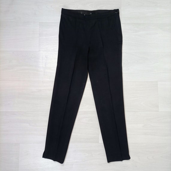 Moschino Cheap and Chic 90s black trousers with h… - image 2