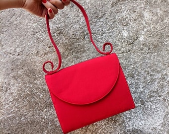 Givenchy evening bag, smart red handbag 1980s