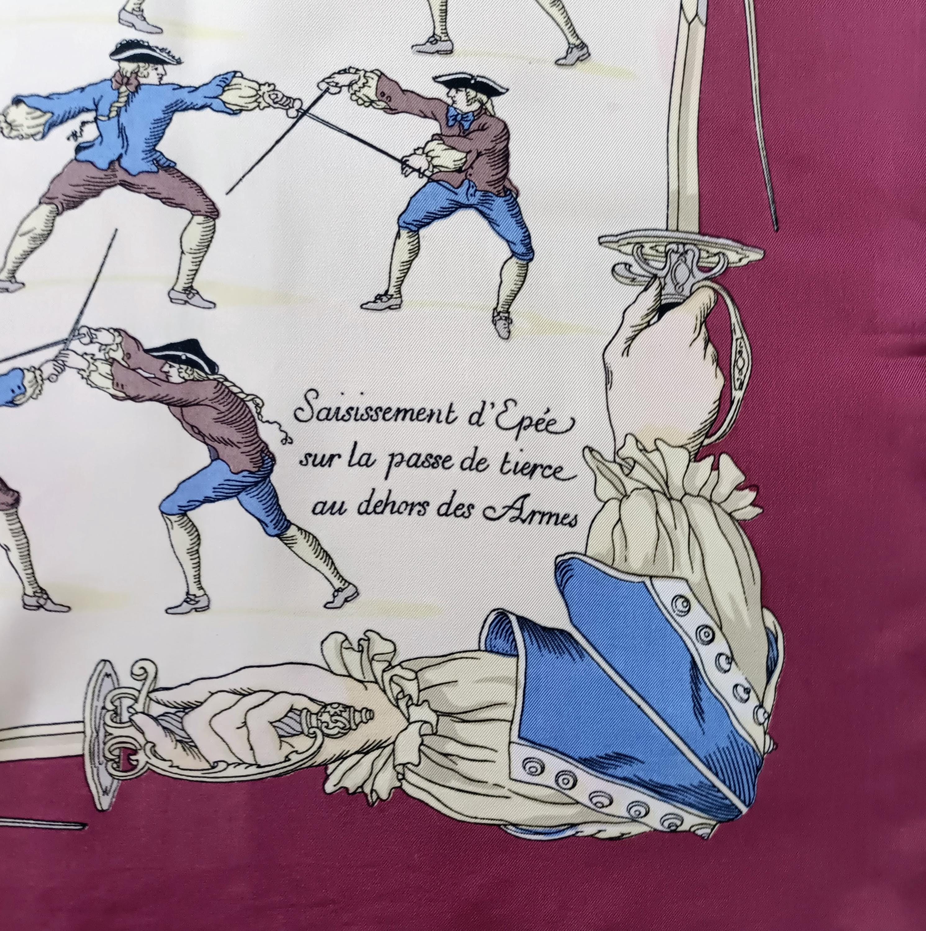 Hermès Traité Des Armes 1951, Hermès Vintage Scarf - Etsy