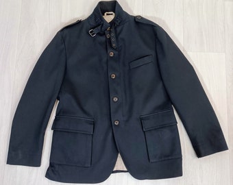 Luigi Bianchi men jacket with Loro Piana tissue, blue men jacket