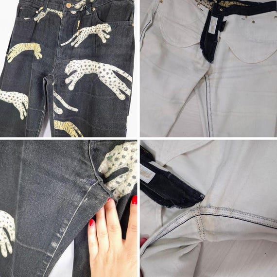 Roberto Cavalli Jeans Vintage Animalier Pattern With Leopards and