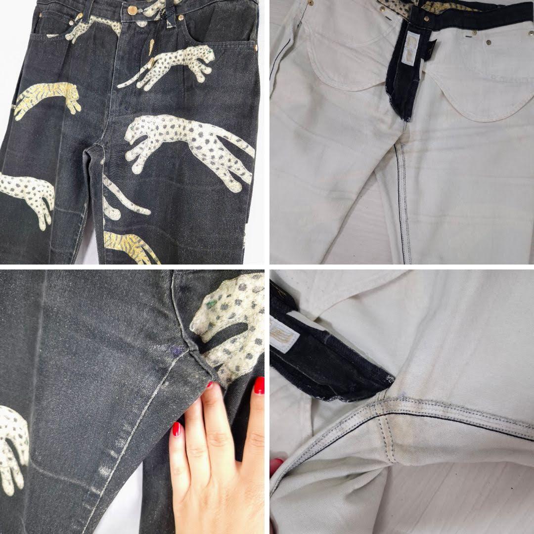 Roberto Cavalli Jeans Vintage Animalier Pattern With Leopards and