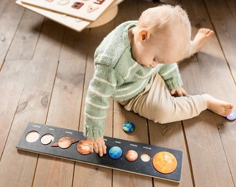 Wooden Solar System Puzzle | Montessori Toys | Wooden Toys