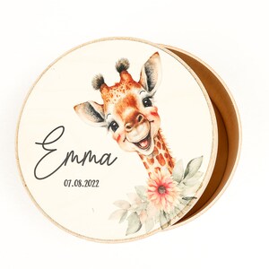 Keepsake Box with Baby Name Toys with Giraffe Cute Memory Box for Baby Cute Baby Showe Gift for Boy