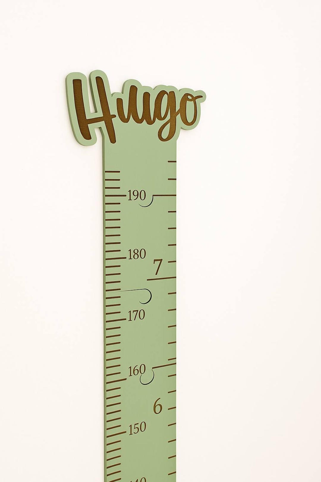 Personalized Wooden Growth Chart Ruler Engraved Nursery Wall Decor Etsy