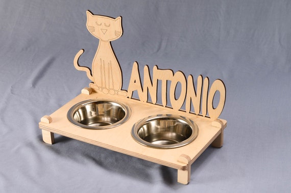 personalized cat dishes