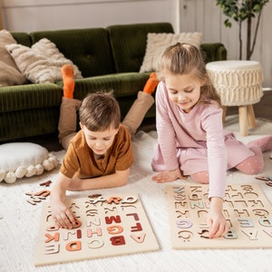 Wooden Alphabet Puzzle | Wooden Alphabet | Educational Montessori Toy | Jigsaw Puzzles | Wooden Toys