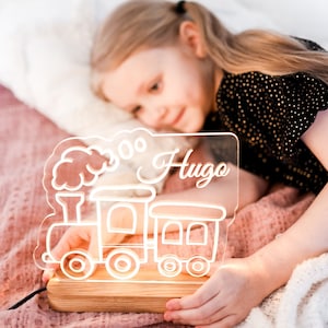 Veilleuse personnalisée pour bébé Veilleuse personnalisée Veilleuse personnalisée Cadeau pour bébé garçon personnalisé Cadeaux pour baby shower 1er anniversaire, jouets lumineux
