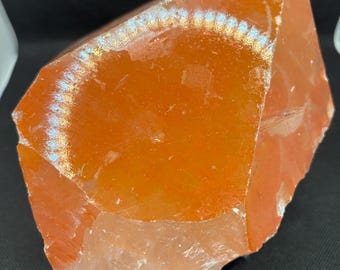 Tangerine Quartz Crystal Brazil large point