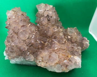 Stunning pink amethyst stalactite large crystal cluster