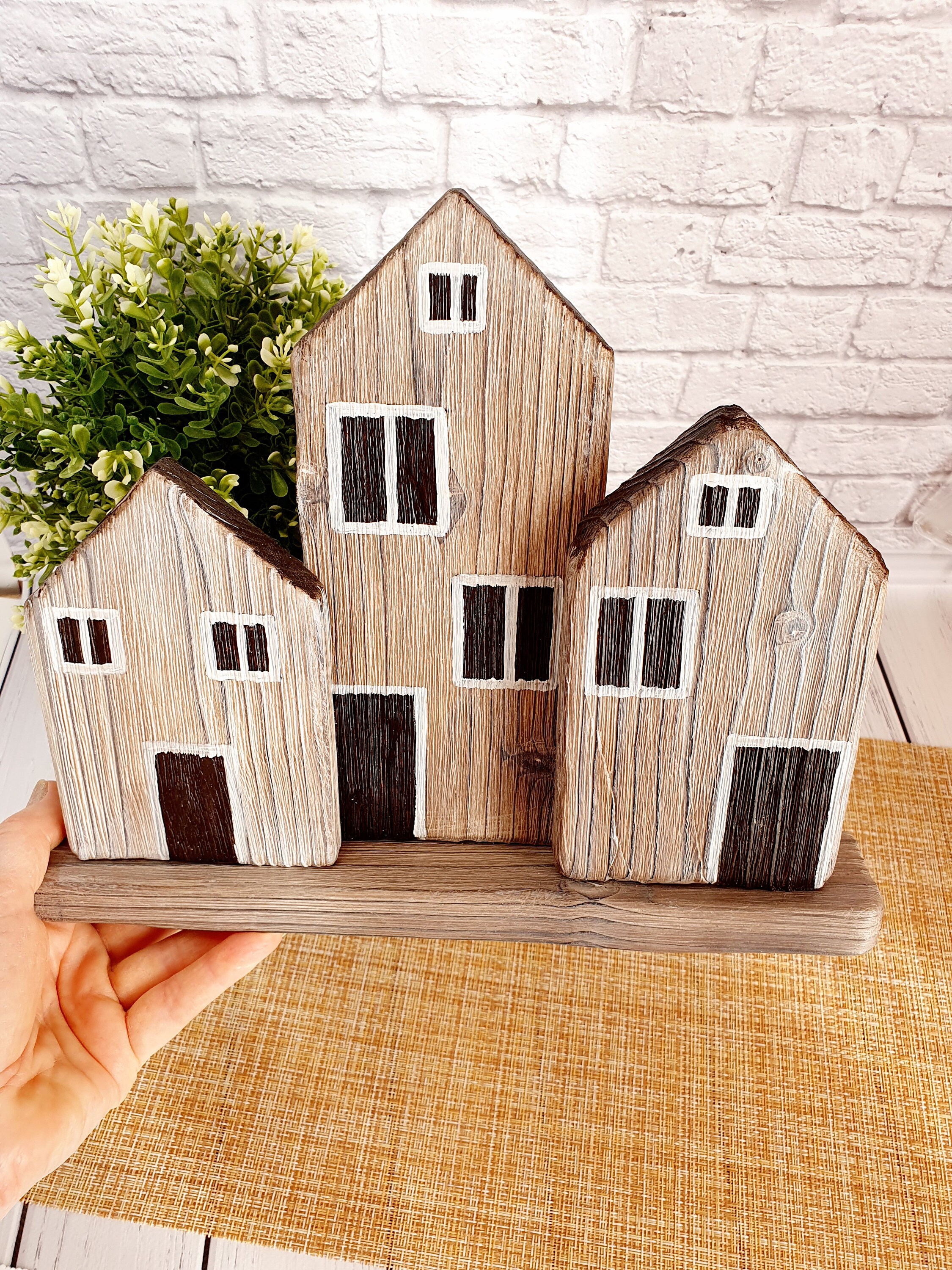 Small wooden house. The decor of the farmhouse. Etsy
