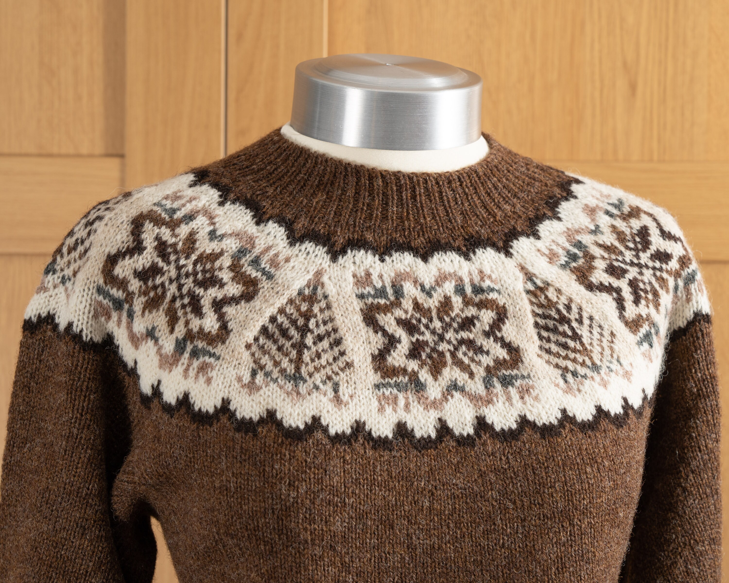 Natural colours. Shetland Fair isle yoke jumpers Etsy