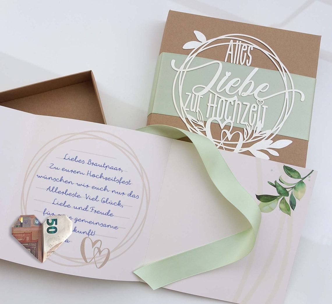 Geschenk Box zur Hochzeit Etsy.de