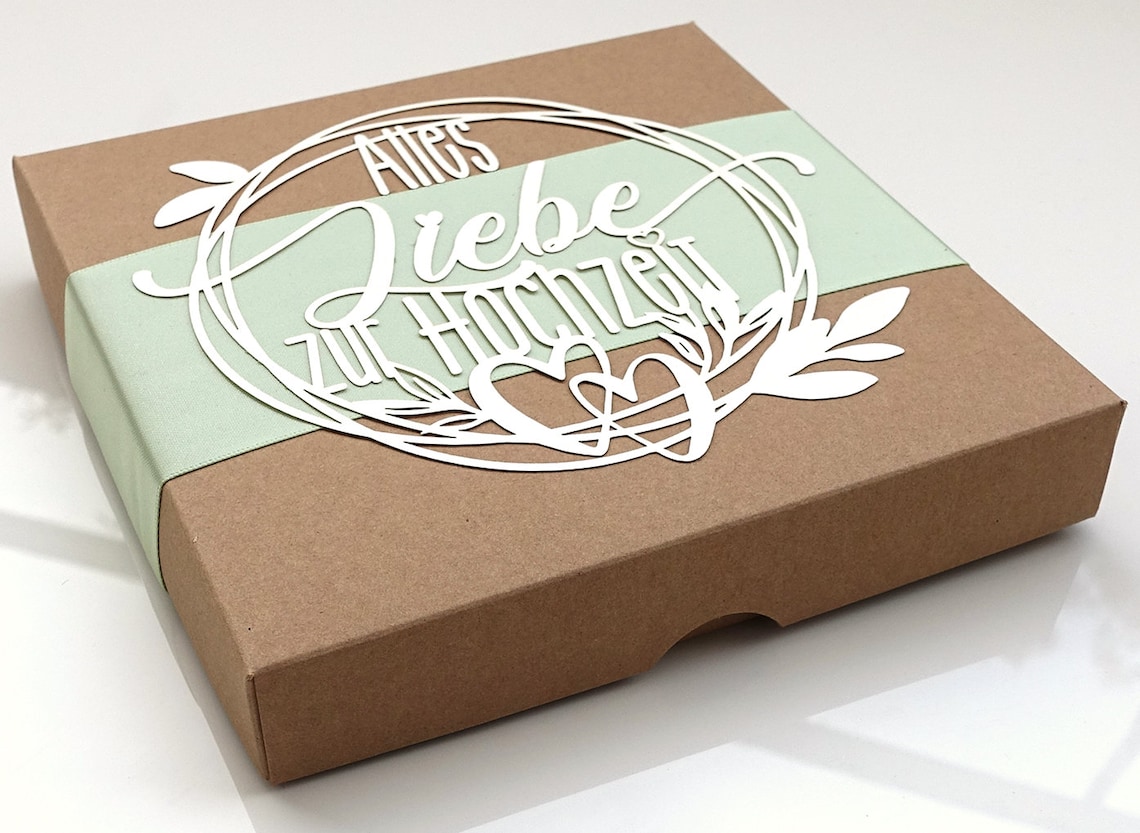 Geschenk Box zur Hochzeit Etsy.de