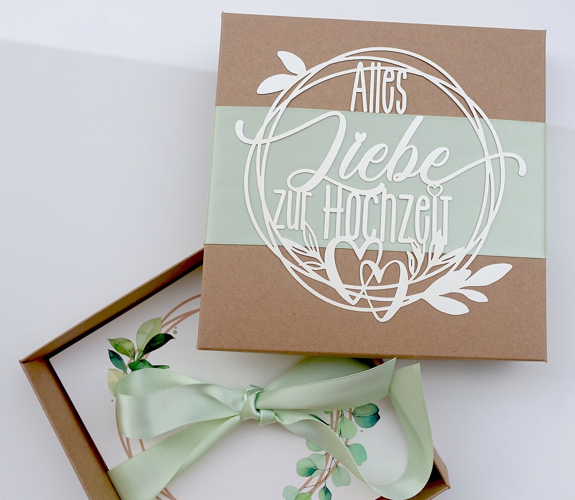 Geschenk Box zur Hochzeit Etsy.de