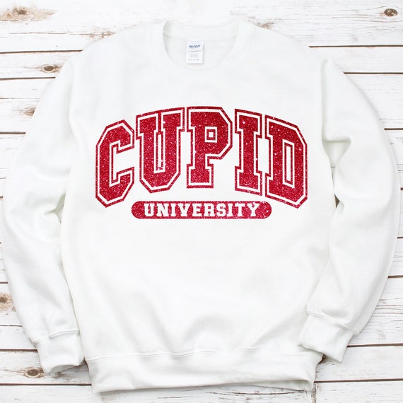 Cupid University sweatshirt, cute Valentines Day shirt, gift for Valentine's Day, love tshirt, retro valentines day shirt