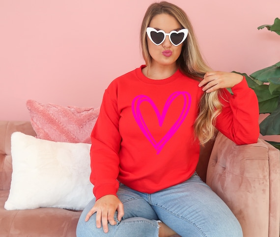 Valentines Day shirt for women Cute sweater for Valentines day for mom love heart shirts for mom for her