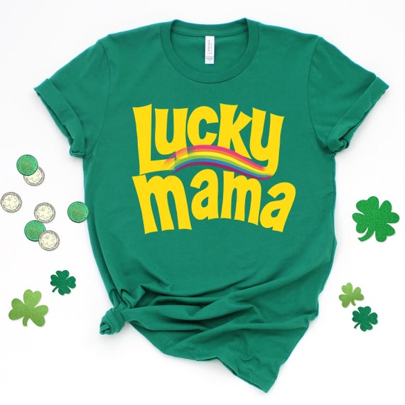 Lucky Mama Retro Lucky Charms Shirt, Lucky Mama Shirt, St. Patrick's Day Shirt, Lucky Shamrock Shirt, Patrick's Day Family Matching shirts