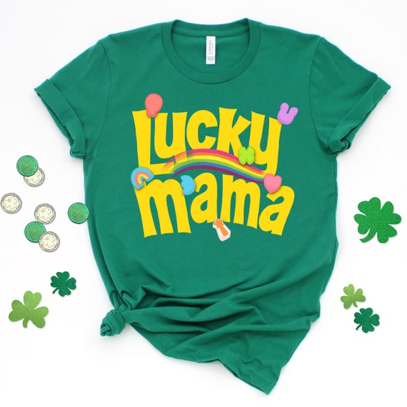 Lucky Mama Retro Lucky Charms Shirt, Lucky Mama Shirt, St. Patrick's Day Shirt, Lucky Shamrock Shirt, Patrick's Day Family Matching Shirt