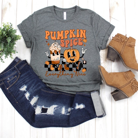 Retro Fall tshirt, Autumn shirt, Hello Fall Cozy Pumpkin Season, Groovy Fall Pumpkin tee, thanksgiving shirt, retro fall