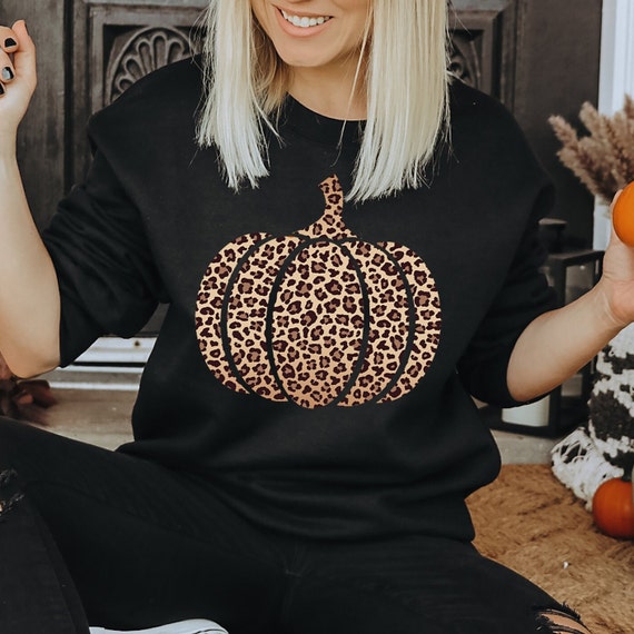 Leopard Pumpkin Shirt, Cheetah Pumpkin shirt, Thanksgiving sweatshirt, Thankful sweater, Fall jumper Hello Pumpkin Family Matching Shirt