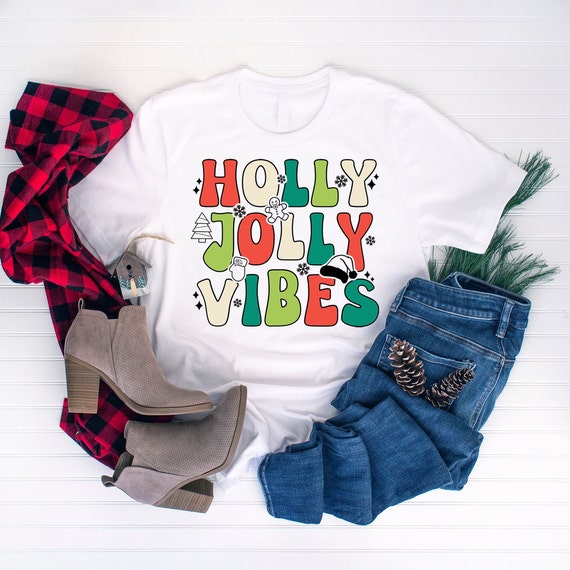 Vintage Merry Christmas PNG Holly Jolly Vibes Sublimation Designs tshirt 70s Style Merry Christmas shirt