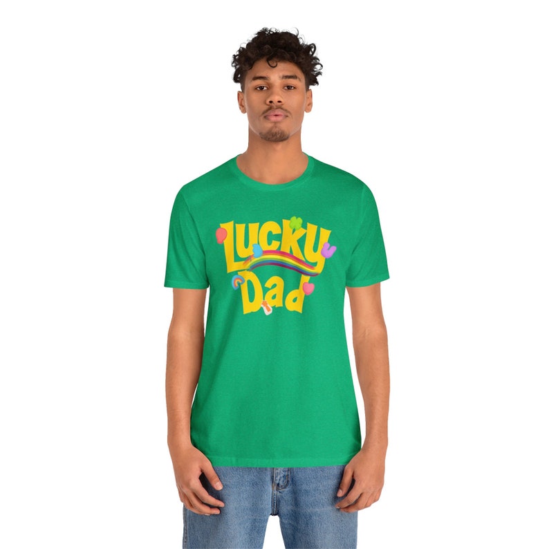 Lucky Dad Retro Lucky Charms Shirt, Lucky Mama Shirt, St. Patrick's Day Shirt, Lucky Shamrock Shirt, Patrick's Day Family M image 2