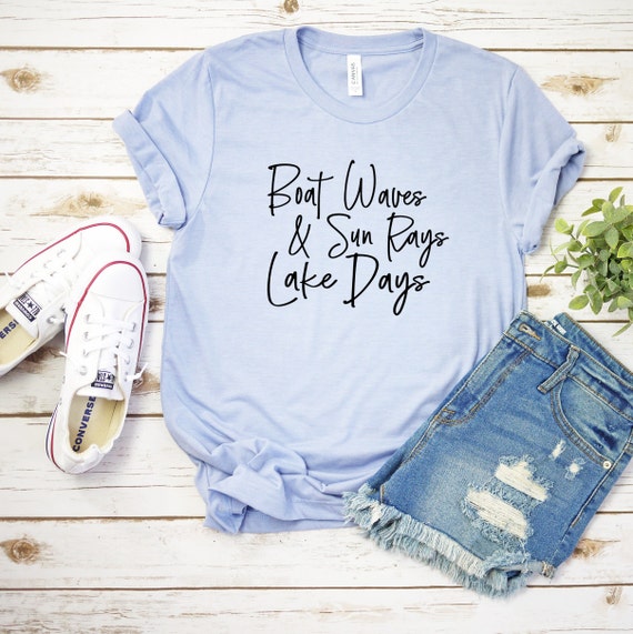 Lake life tshirt boat shirt lake bum summer tee vacation shirt lake beach tshirt