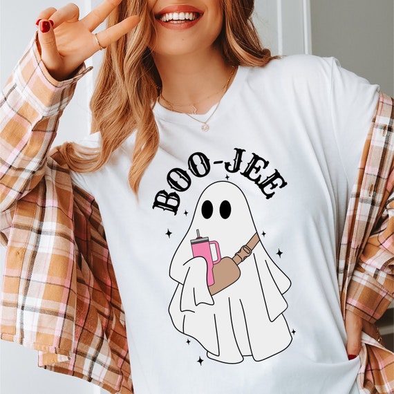 BOO JEE Ghost tshirt, Halloween boojee shirt, trendy girl tshirt, funny Halloween boo jee ghost shirt