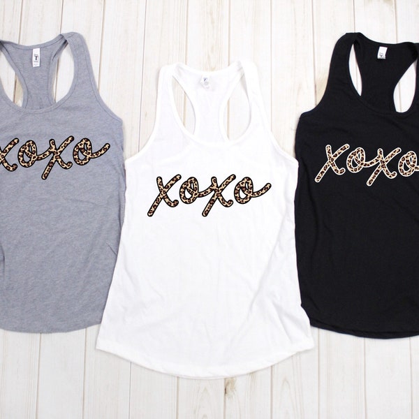 Valentines Day tank top, women's tank top, valentines day shirt, xoxo tank top, women's valentines shirt